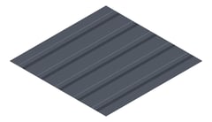 3D Presentation Image of Metal SheetCladding Lysaght TrimDek Ironstone