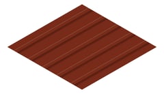 3D Presentation Image of Metal SheetCladding Lysaght TrimDek ManorRed