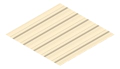 3D Presentation Image of Metal SheetCladding Lysaght TrimDek Paperbark