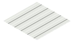 3D Presentation Image of Metal SheetCladding Lysaght TrimDek ShaleGrey
