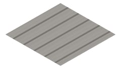 3D Presentation Image of Metal SheetCladding Lysaght TrimDek Wallaby