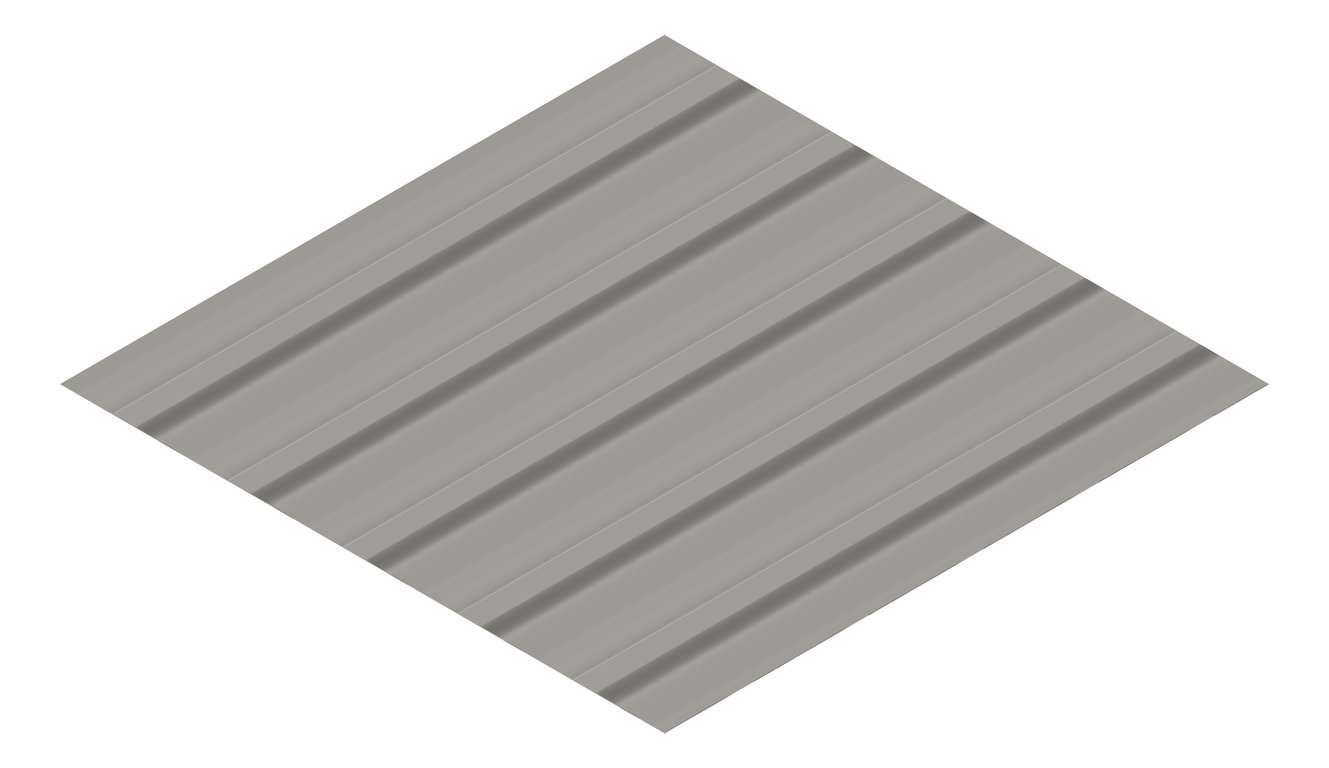 3D Presentation Image of Metal SheetCladding Lysaght TrimDek Wallaby