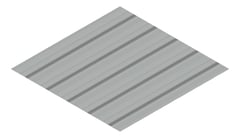 3D Presentation Image of Metal SheetCladding Lysaght TrimDek Windspray