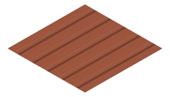 3D Presentation Image of Metal SheetCladding Lysaght TrimDek NT Aries