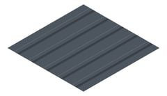 3D Presentation Image of Metal SheetCladding Lysaght TrimDek NT Celestian