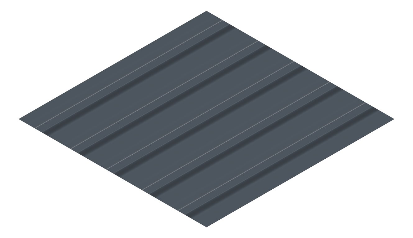 3D Presentation Image of Metal SheetCladding Lysaght TrimDek NT Celestian
