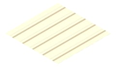 3D Presentation Image of Metal SheetCladding Lysaght TrimDek NT ClassicCream