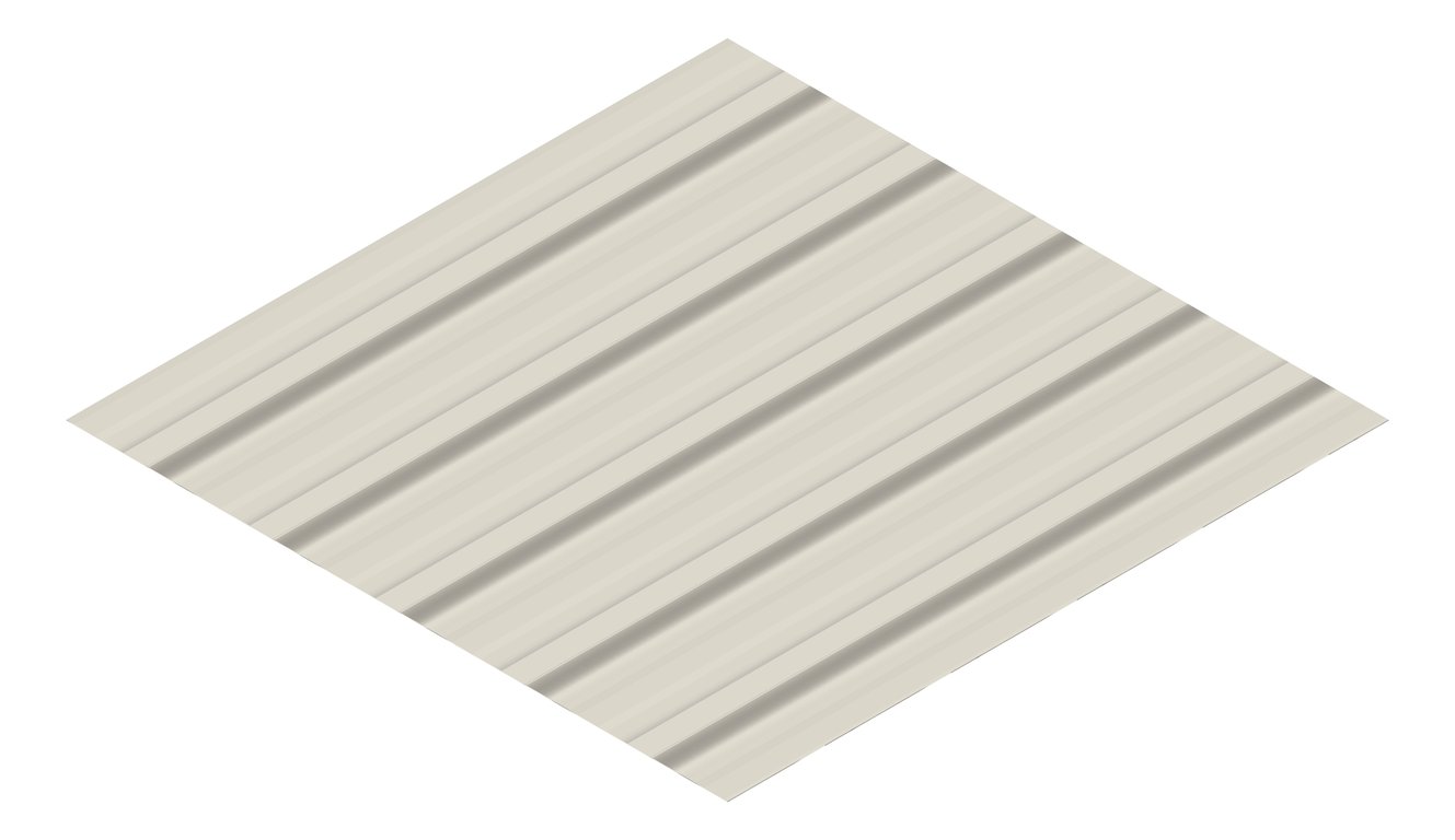 3D Presentation Image of Metal SheetCladding Lysaght TrimDek NT Dune