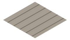 3D Presentation Image of Metal SheetCladding Lysaght TrimDek NT Gully