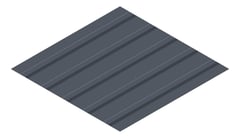 3D Presentation Image of Metal SheetCladding Lysaght TrimDek NT Ironstone