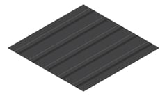 3D Presentation Image of Metal SheetCladding Lysaght TrimDek NT MonumentMatt