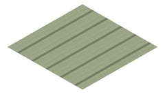 3D Presentation Image of Metal SheetCladding Lysaght TrimDek NT PaleEucalypt