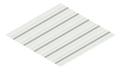 3D Presentation Image of Metal SheetCladding Lysaght TrimDek NT ShaleGrey