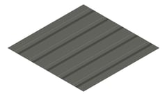 3D Presentation Image of Metal SheetCladding Lysaght TrimDek NT WoodlandGrey