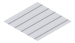 3D Presentation Image of Metal SheetCladding Lysaght TrimDek NT ZincalumeSteel