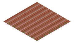 3D Presentation Image of Metal SheetCladding Lysaght Weatherline Aries