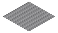 3D Presentation Image of Metal SheetCladding Lysaght Weatherline Basalt