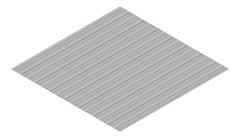 3D Presentation Image of Metal SheetCladding Lysaght Weatherline BluegumMatt