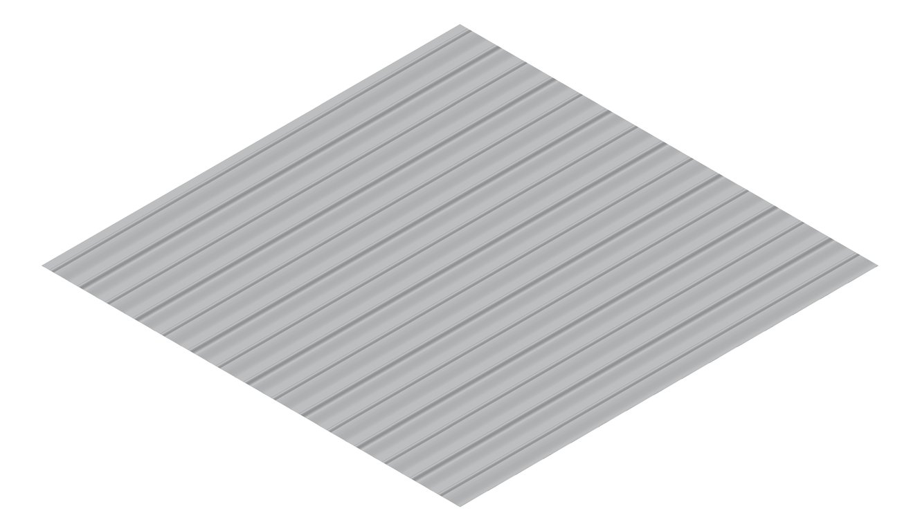 3D Presentation Image of Metal SheetCladding Lysaght Weatherline Bluegum