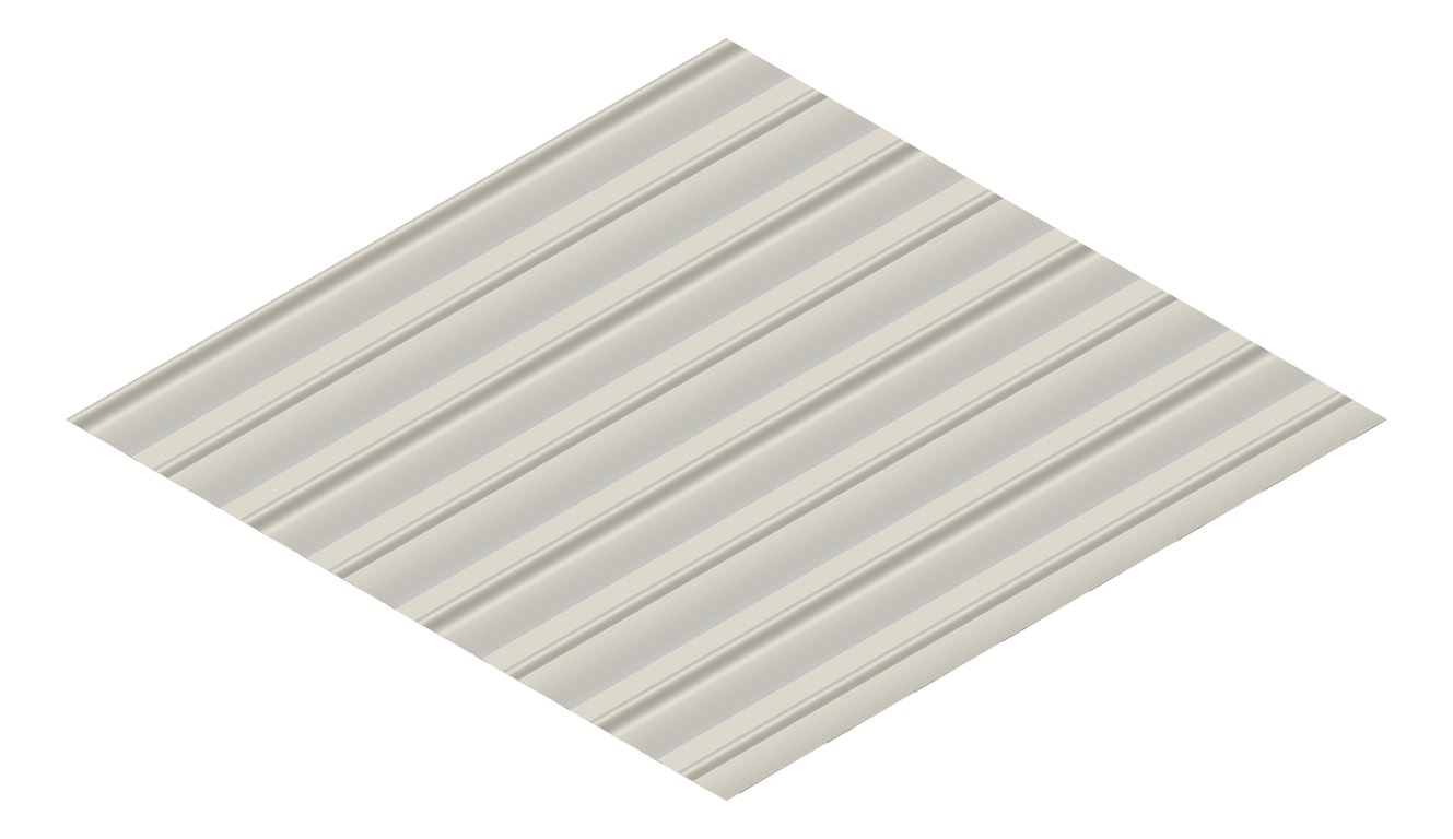 3D Presentation Image of Metal SheetCladding Lysaght Weatherline DuneMatt