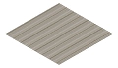 3D Presentation Image of Metal SheetCladding Lysaght Weatherline Gully