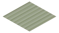 3D Presentation Image of Metal SheetCladding Lysaght Weatherline PaleEucalypt