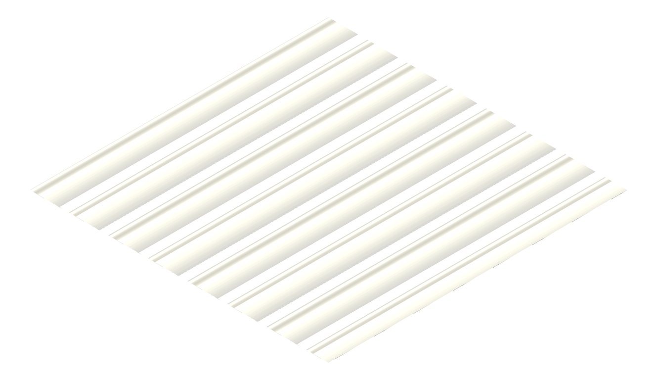 3D Presentation Image of Metal SheetCladding Lysaght Weatherline Surfmist