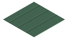 3D Presentation Image of Metal SheetCladding Lysaght Zenith Baroque275 CottageGreen