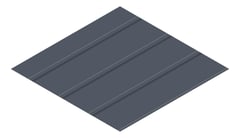 3D Presentation Image of Metal SheetCladding Lysaght Zenith Baroque275 Ironstone