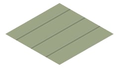 3D Presentation Image of Metal SheetCladding Lysaght Zenith Baroque275 PaleEucalypt