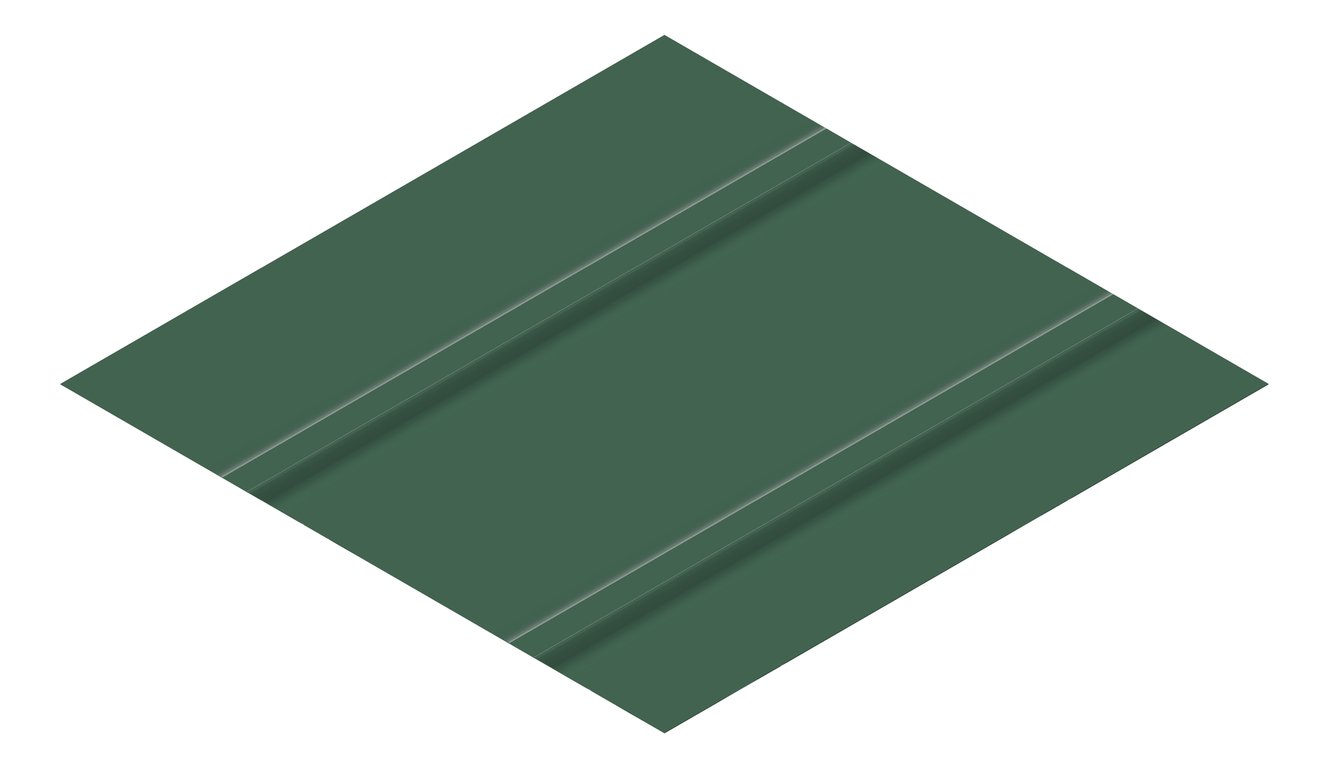 3D Presentation Image of Metal SheetCladding Lysaght Zenith Baroque475 CottageGreen