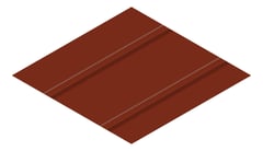 3D Presentation Image of Metal SheetCladding Lysaght Zenith Baroque475 ManorRed