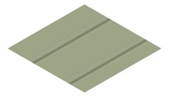 3D Presentation Image of Metal SheetCladding Lysaght Zenith Baroque475 PaleEucalypt