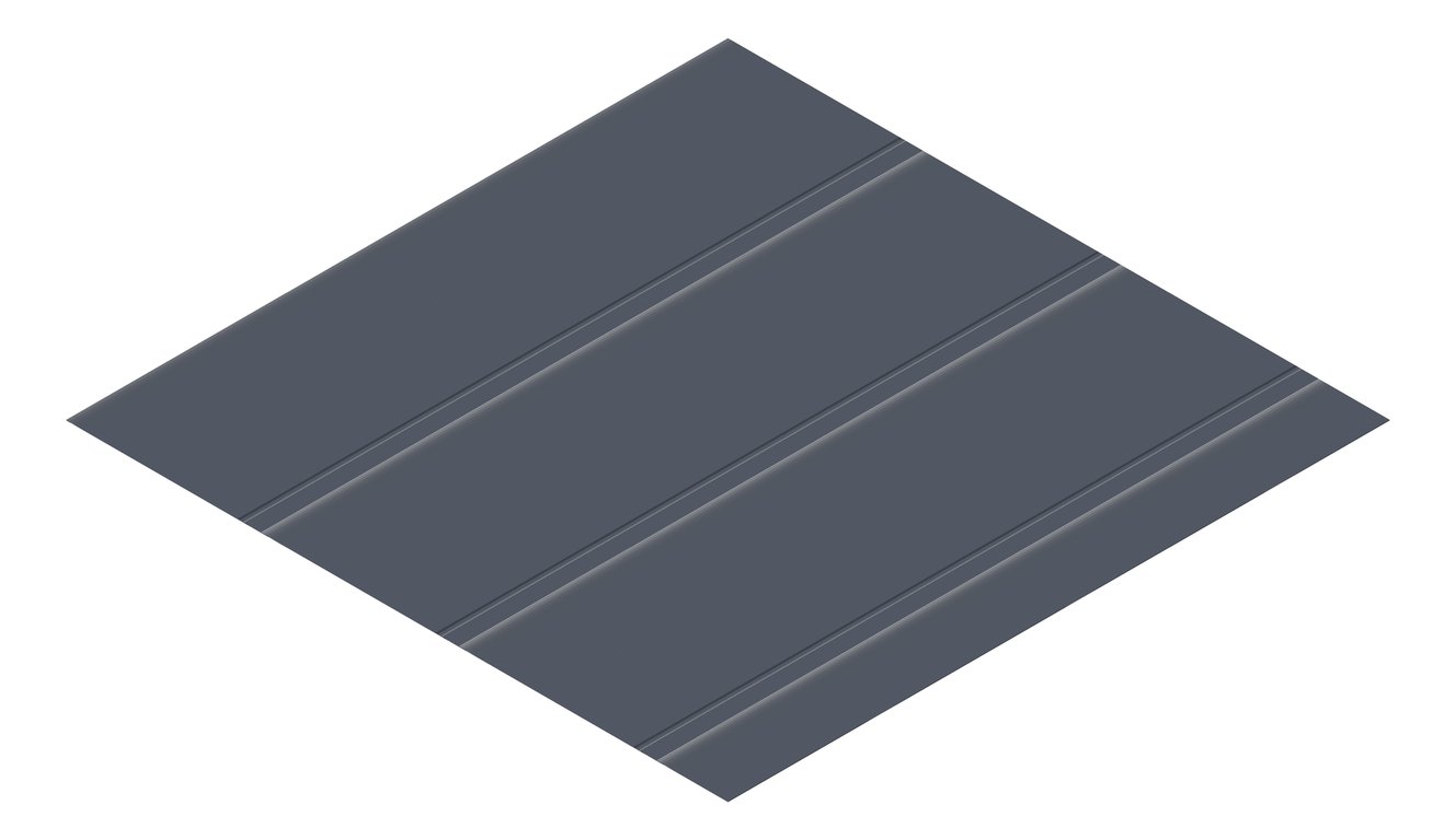 3D Presentation Image of Metal SheetCladding Lysaght Zenith Dominion285 Ironstone
