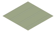 3D Presentation Image of Metal SheetCladding Lysaght Zenith Dominion285 PaleEucalypt