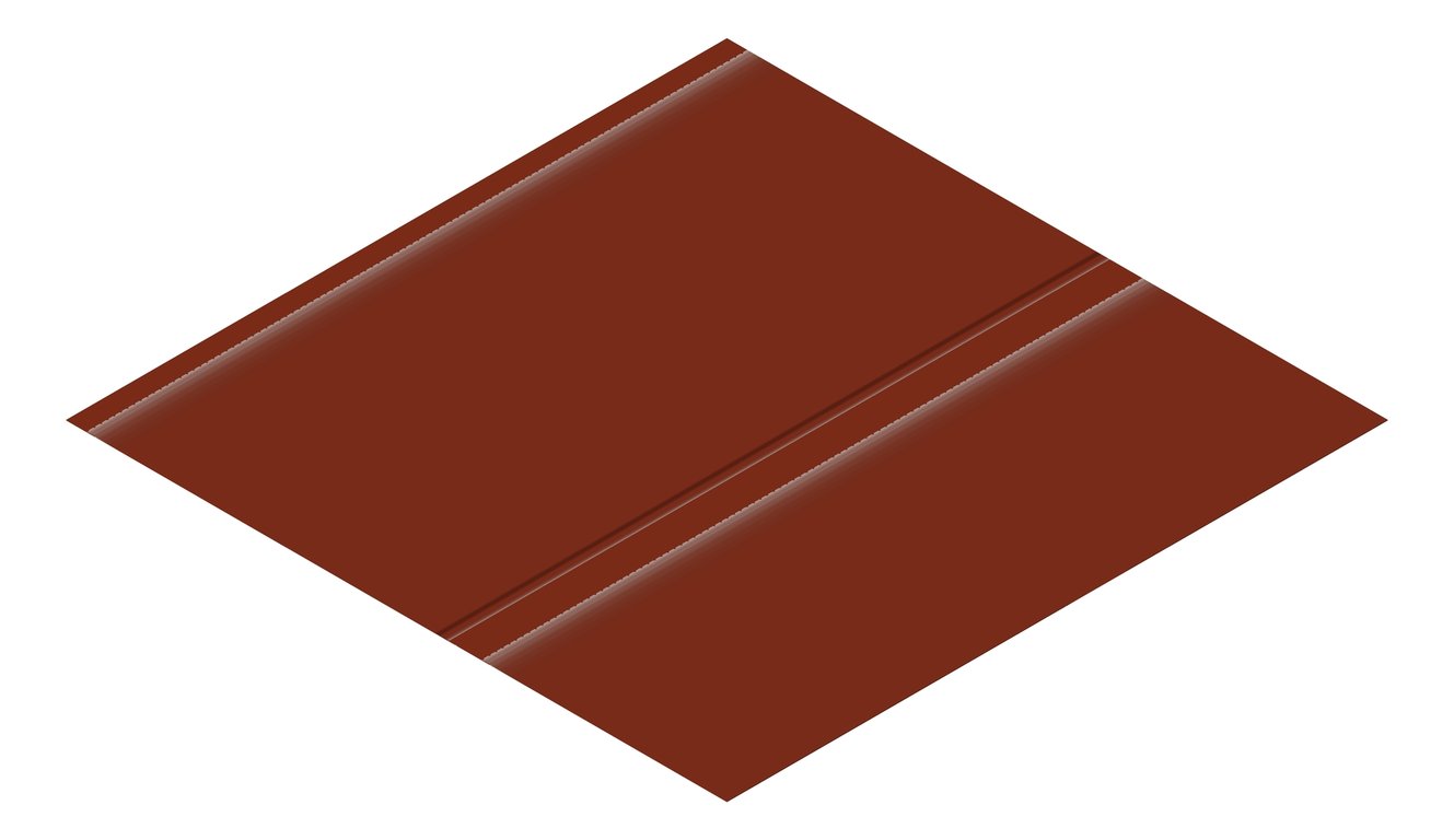 3D Presentation Image of Metal SheetCladding Lysaght Zenith Dominion485 ManorRed