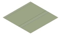 3D Presentation Image of Metal SheetCladding Lysaght Zenith Dominion485 PaleEucalypt