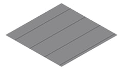 3D Presentation Image of Metal SheetCladding Lysaght Zenith Enseam265 BasaltMatt