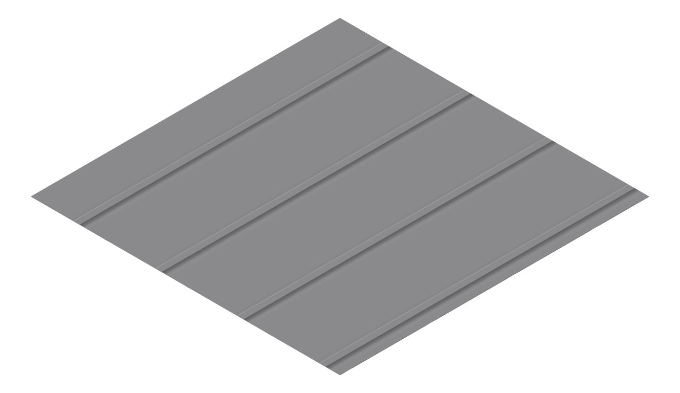 3D Presentation Image of Metal SheetCladding Lysaght Zenith Enseam265 BasaltMatt