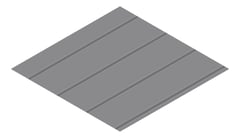 3D Presentation Image of Metal SheetCladding Lysaght Zenith Enseam265 Basalt