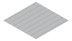 3D Presentation Image of Metal SheetCladding Lysaght Zenith Enseam265 Bluegum