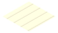 3D Presentation Image of Metal SheetCladding Lysaght Zenith Enseam265 ClassicCream