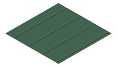 3D Presentation Image of Metal SheetCladding Lysaght Zenith Enseam265 CottageGreen