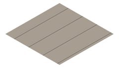 3D Presentation Image of Metal SheetCladding Lysaght Zenith Enseam265 Gully