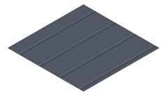 3D Presentation Image of Metal SheetCladding Lysaght Zenith Enseam265 Ironstone