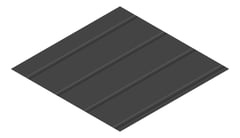 3D Presentation Image of Metal SheetCladding Lysaght Zenith Enseam265 MonumentMatt