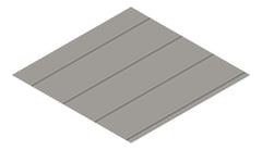 3D Presentation Image of Metal SheetCladding Lysaght Zenith Enseam265 Wallaby