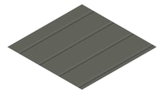3D Presentation Image of Metal SheetCladding Lysaght Zenith Enseam265 WoodlandGrey