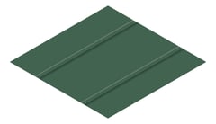 3D Presentation Image of Metal SheetCladding Lysaght Zenith Enseam465 CottageGreen