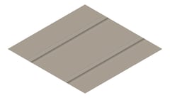 3D Presentation Image of Metal SheetCladding Lysaght Zenith Enseam465 Gully